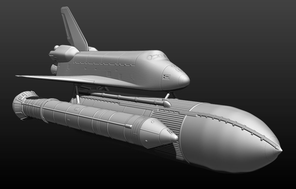 Space Shuttle file STL for 3D printer  3D print model_57