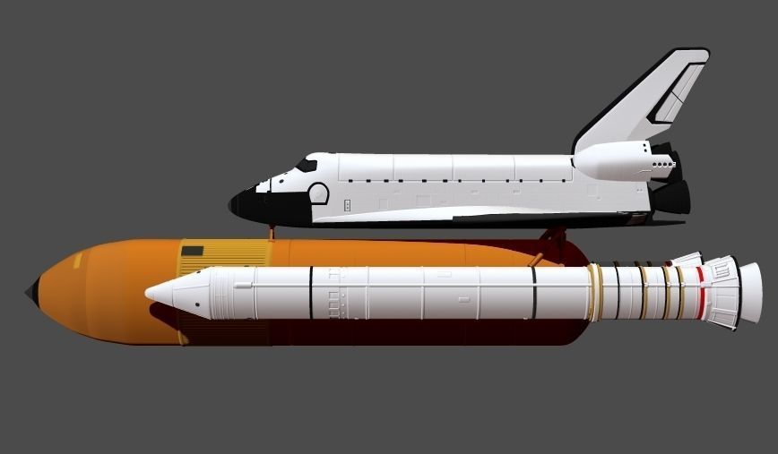 Space Shuttle file STL for 3D printer  3D print model_3
