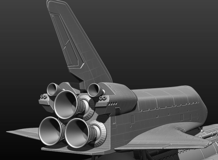Space Shuttle file STL for 3D printer  3D print model_13