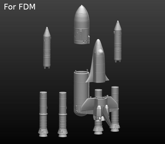 Space Shuttle file STL for 3D printer  3D print model_36
