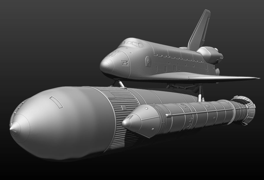 Space Shuttle file STL for 3D printer  3D print model_55