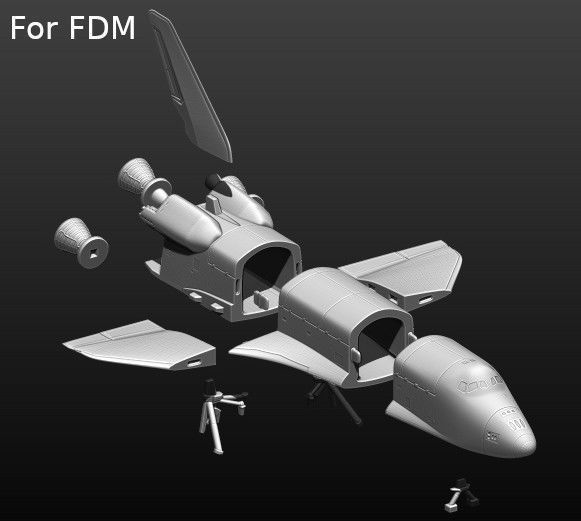 Space Shuttle file STL for 3D printer  3D print model_26