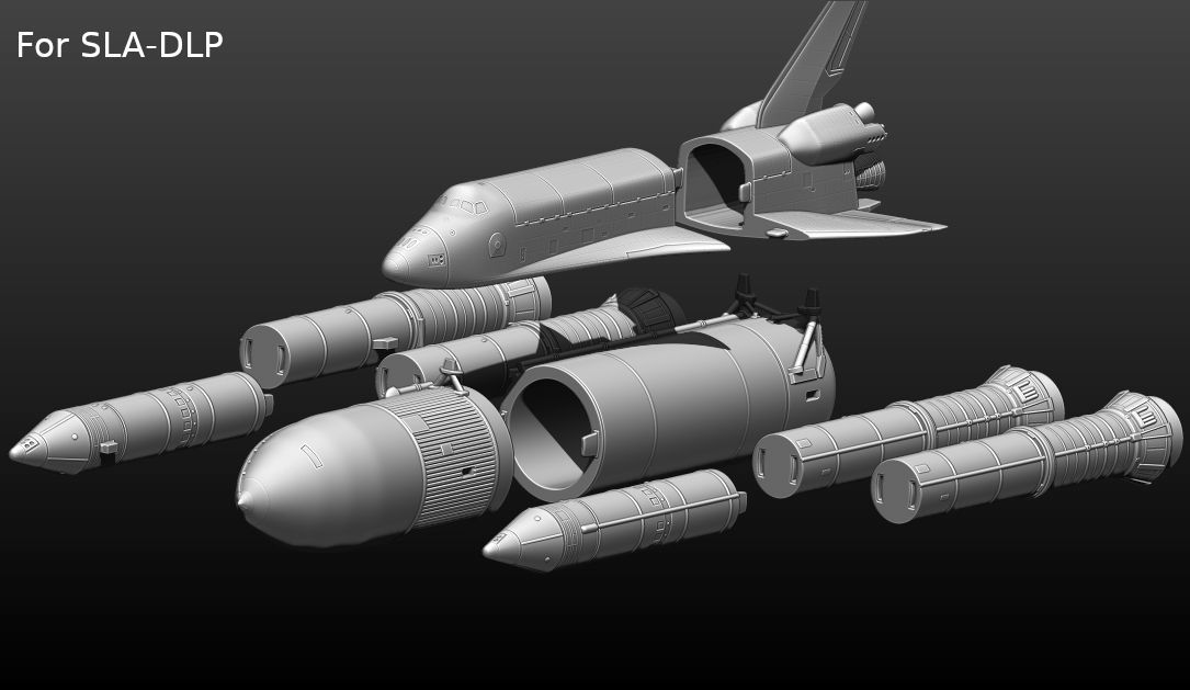 Space Shuttle file STL for 3D printer  3D print model_38