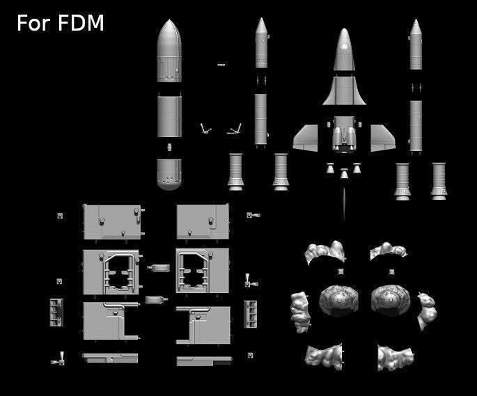 Space Shuttle file STL for 3D printer  3D print model_45
