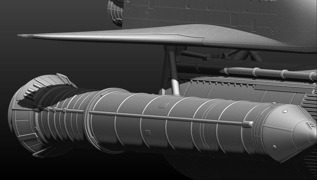 Space Shuttle file STL for 3D printer  3D print model_15