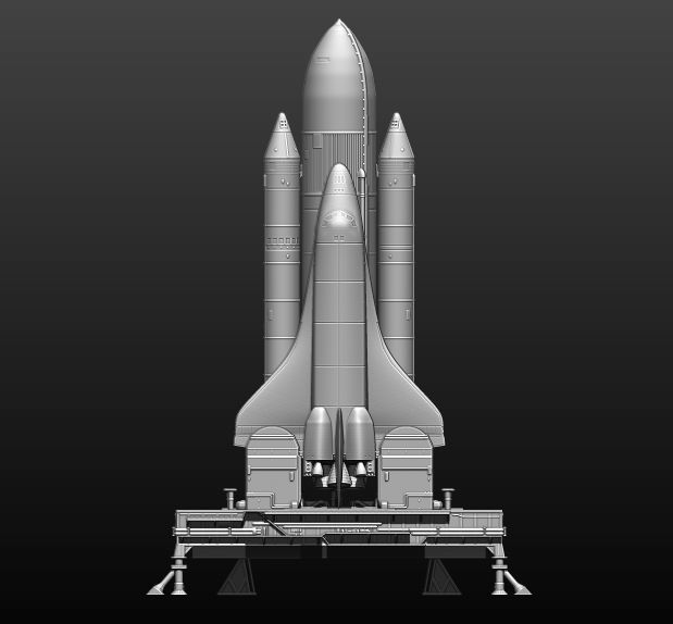 Space Shuttle file STL for 3D printer  3D print model_8