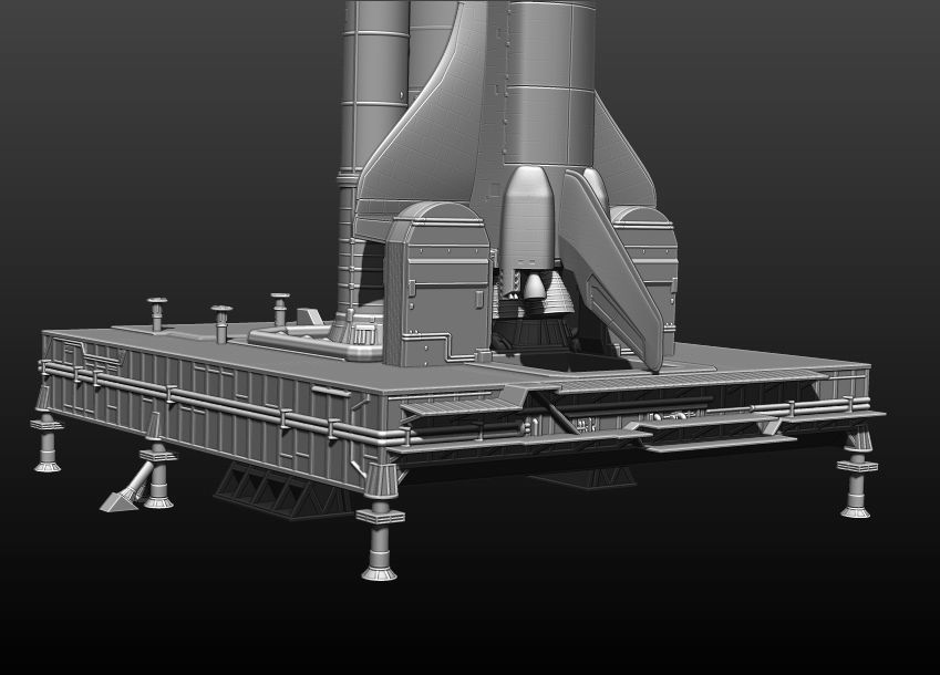 Space Shuttle file STL for 3D printer  3D print model_19