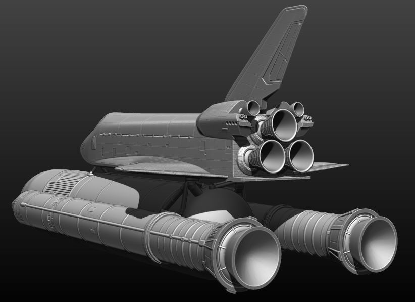 Space Shuttle file STL for 3D printer  3D print model_10