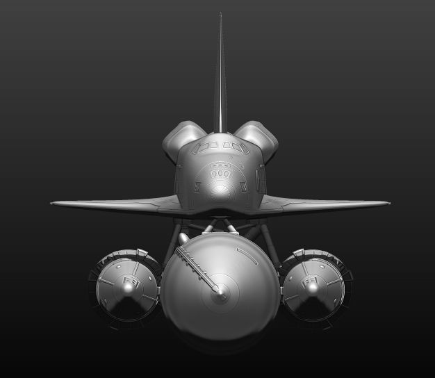 Space Shuttle file STL for 3D printer  3D print model_30