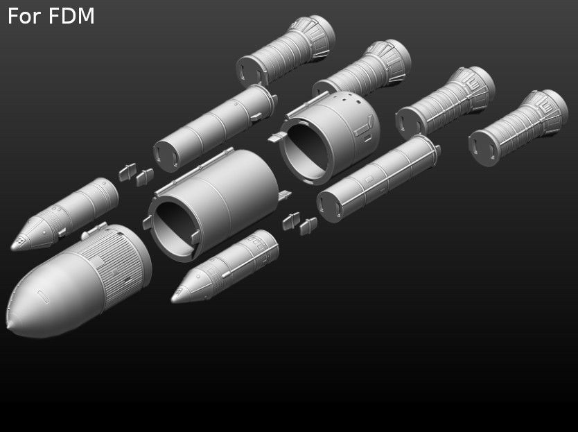 Space Shuttle file STL for 3D printer  3D print model_29