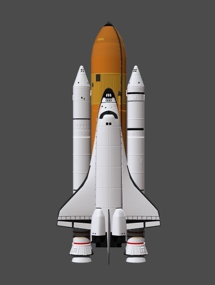 Space Shuttle file STL for 3D printer  3D print model_2