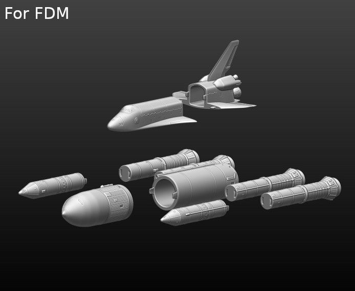 Space Shuttle file STL for 3D printer  3D print model_37