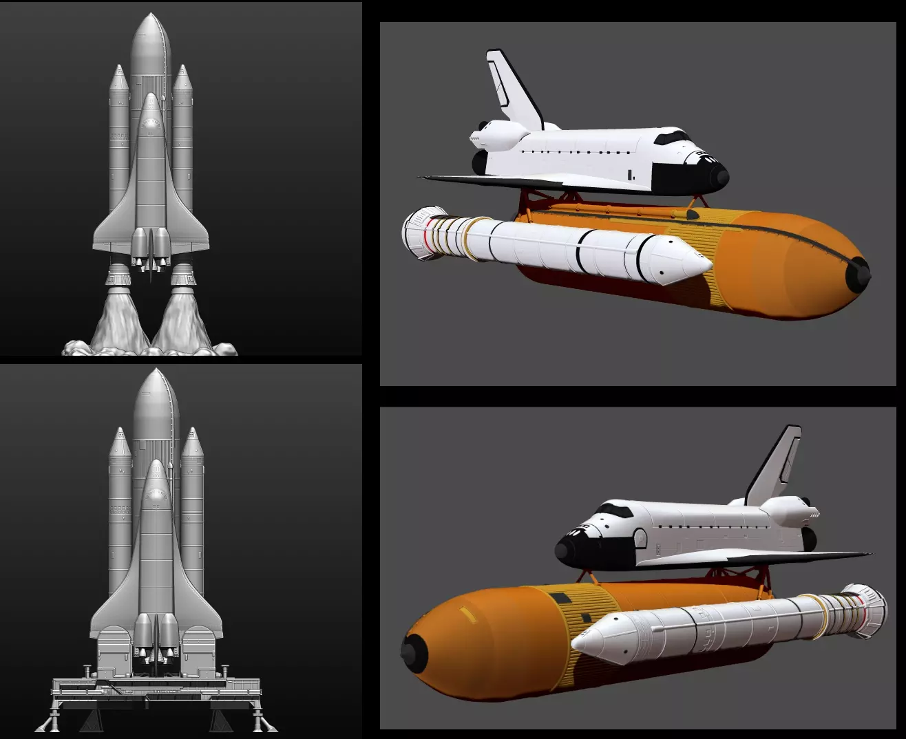 Space Shuttle file STL for 3D printer  3D print model_0