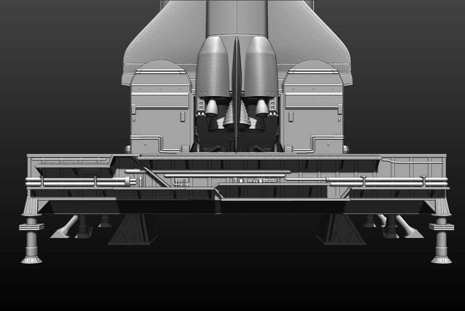 Space Shuttle file STL for 3D printer  3D print model_16