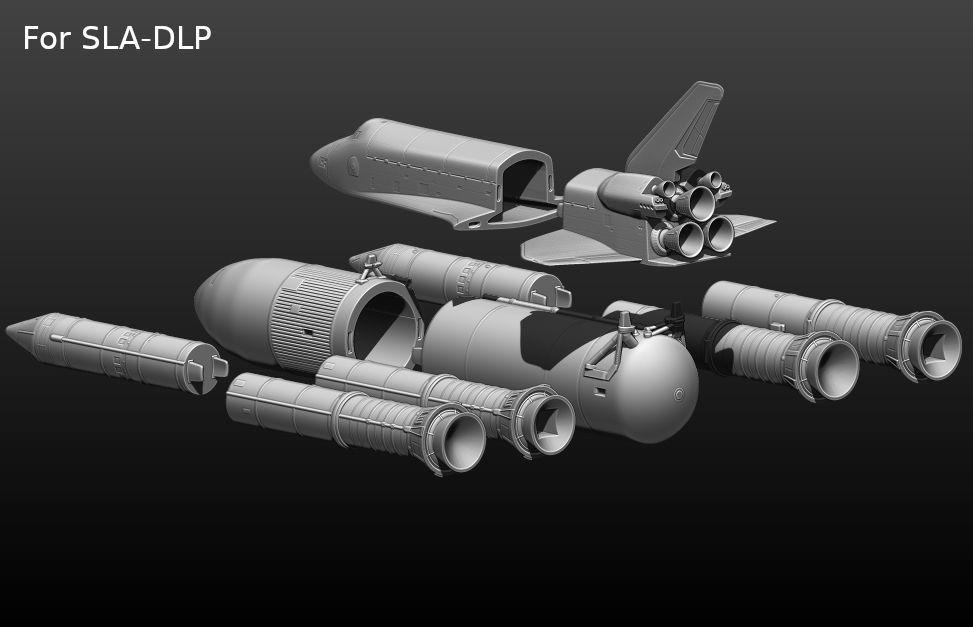 Space Shuttle file STL for 3D printer  3D print model_39