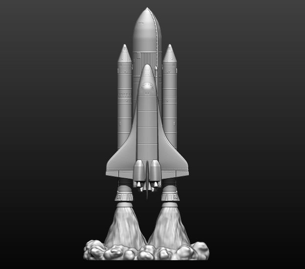 Space Shuttle file STL for 3D printer  3D print model_9