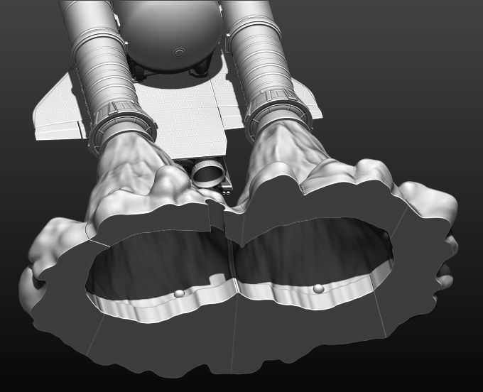 Space Shuttle file STL for 3D printer  3D print model_25