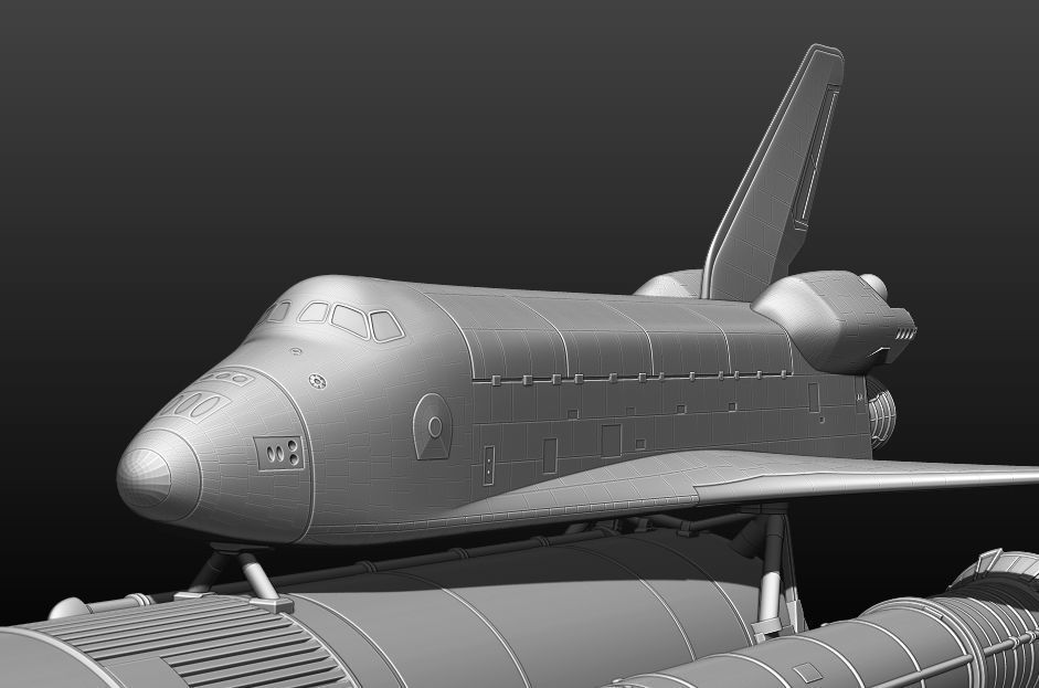 Space Shuttle file STL for 3D printer  3D print model_56