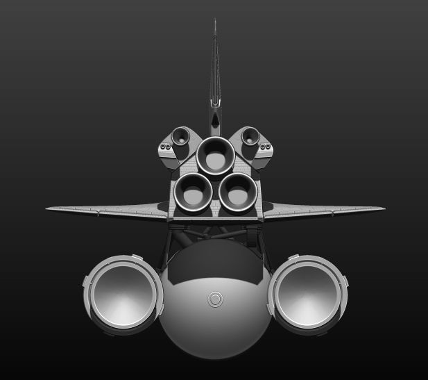 Space Shuttle file STL for 3D printer  3D print model_53