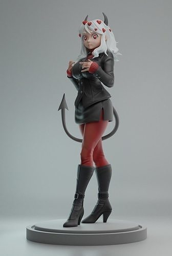 Helltaker Modeus  suit and sweater 3D print model