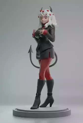 Helltaker Modeus  suit and sweater 3D print model