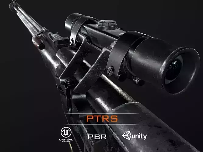 PTRS-41 ussr ww2 anti-tank rifle scope 