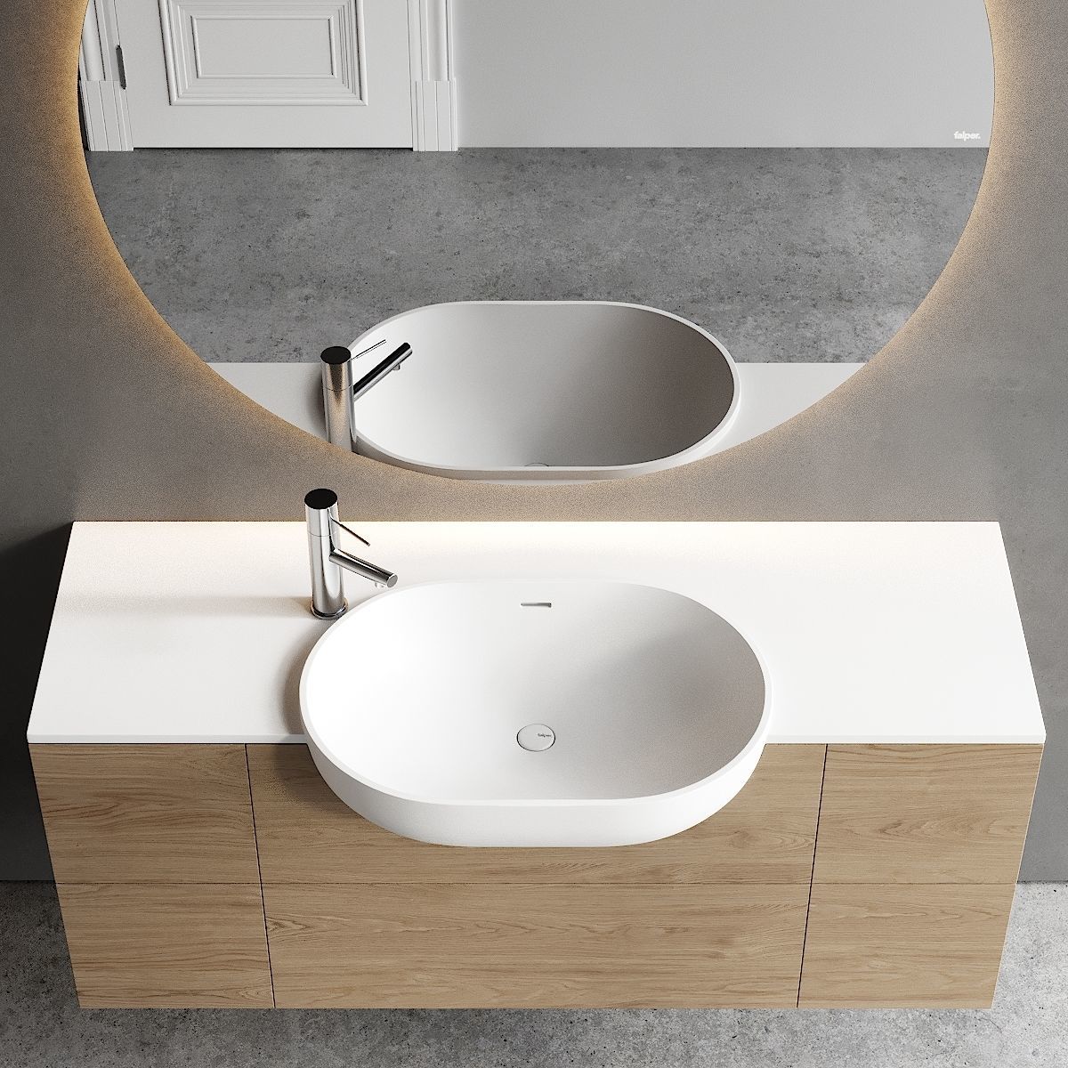 Falper Viaveneto Soft Vanity Unit Set 2 3D model_2