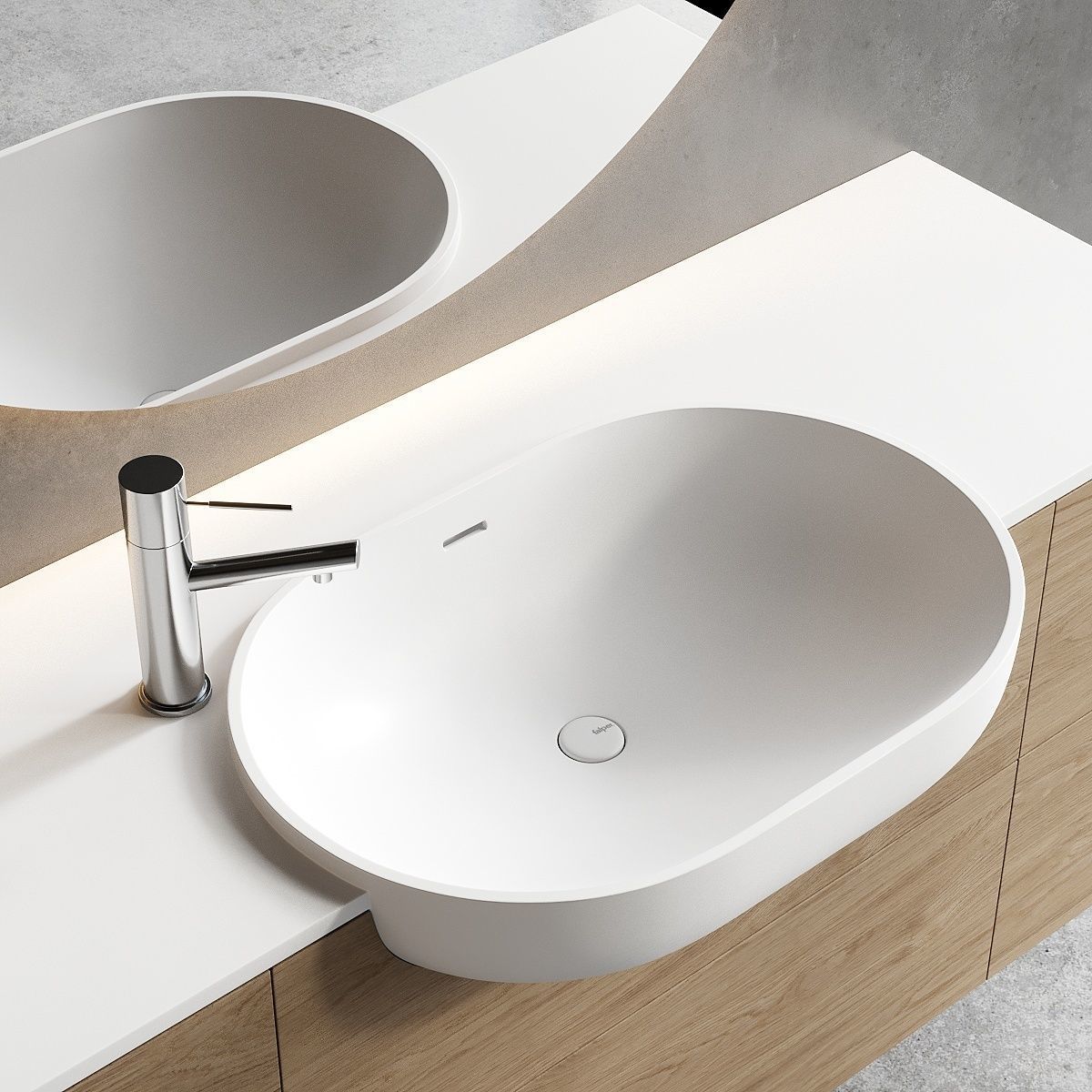 Falper Viaveneto Soft Vanity Unit Set 2 3D model_1