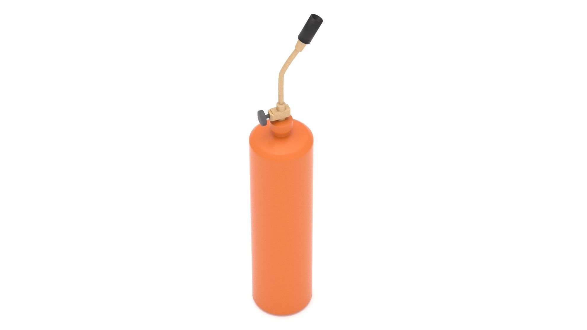 Gas Cylinder 02 Low-poly 3D model_3