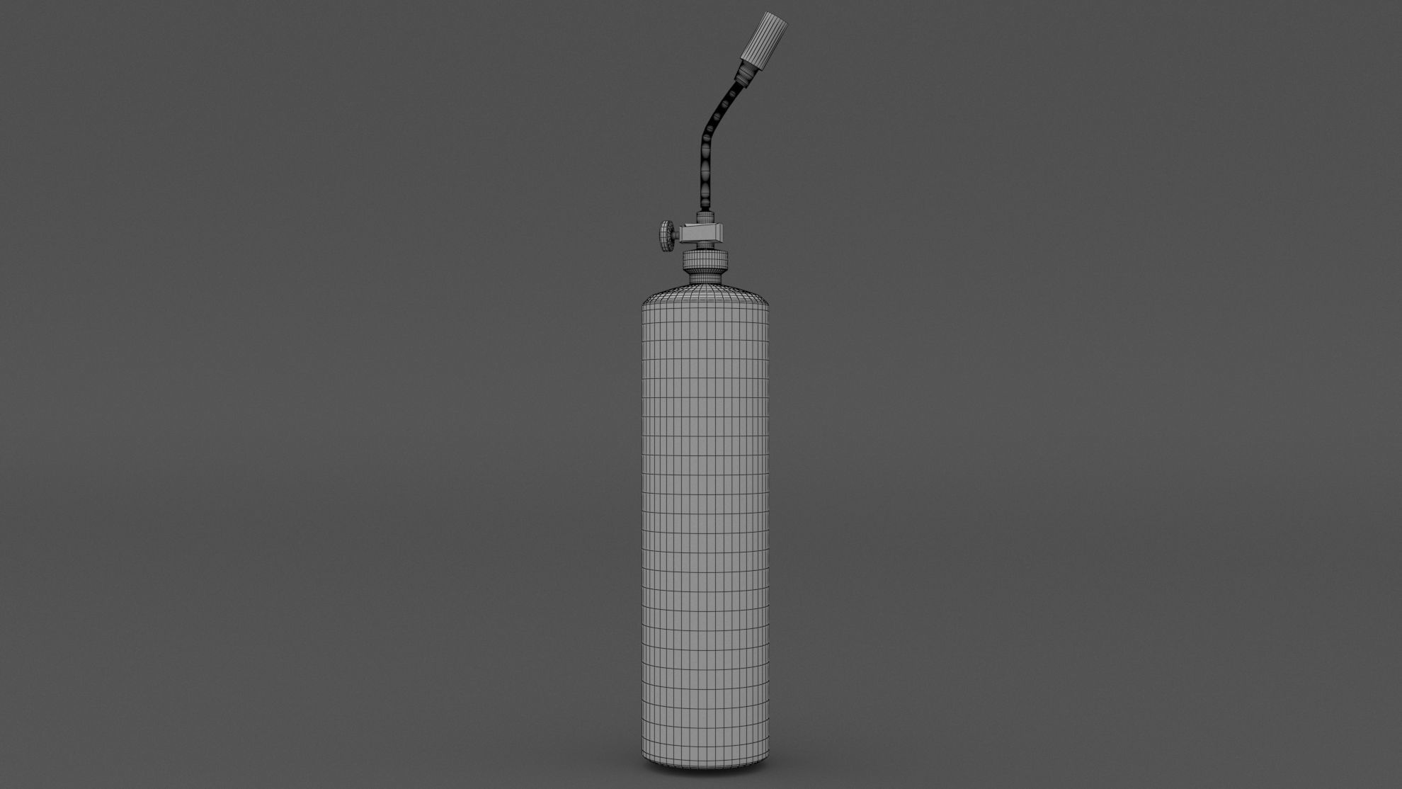 Gas Cylinder 02 Low-poly 3D model_4