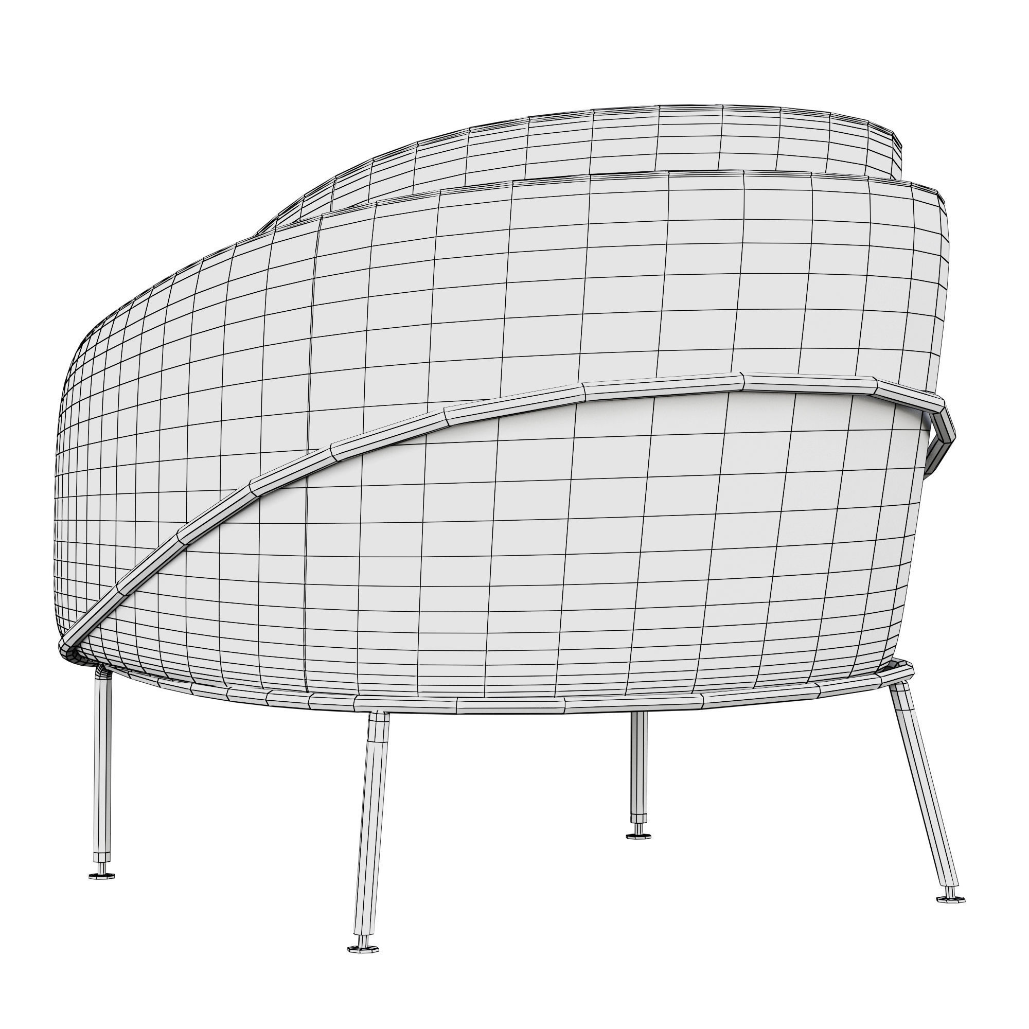 Angelo Lounge Armchair 3D model_11