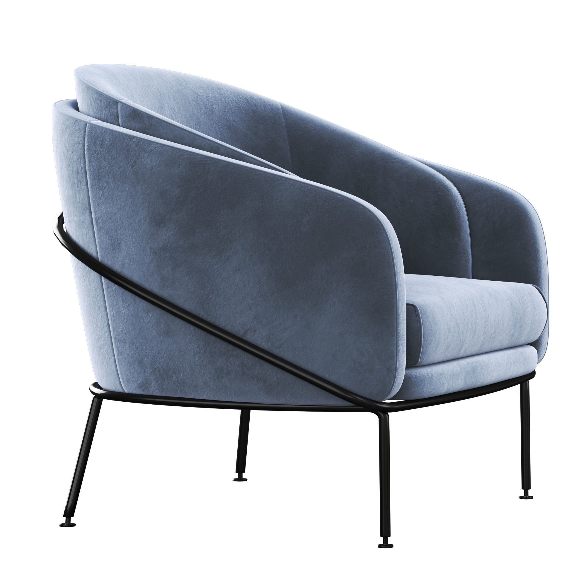Angelo Lounge Armchair 3D model_8