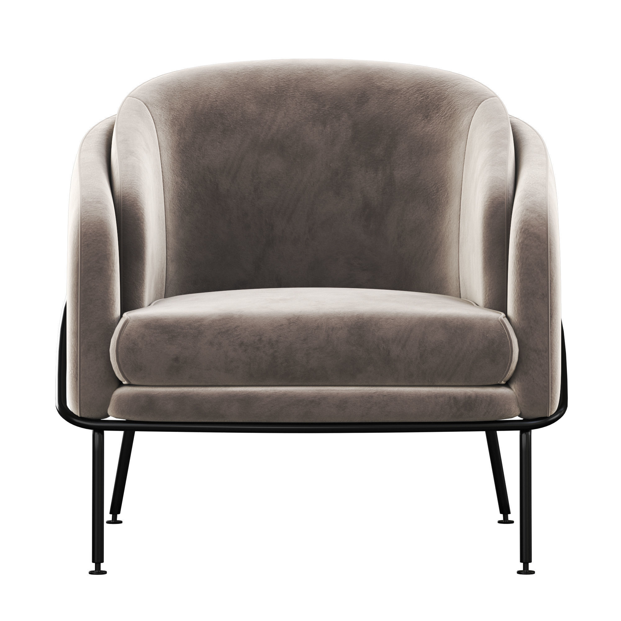Angelo Lounge Armchair 3D model_1
