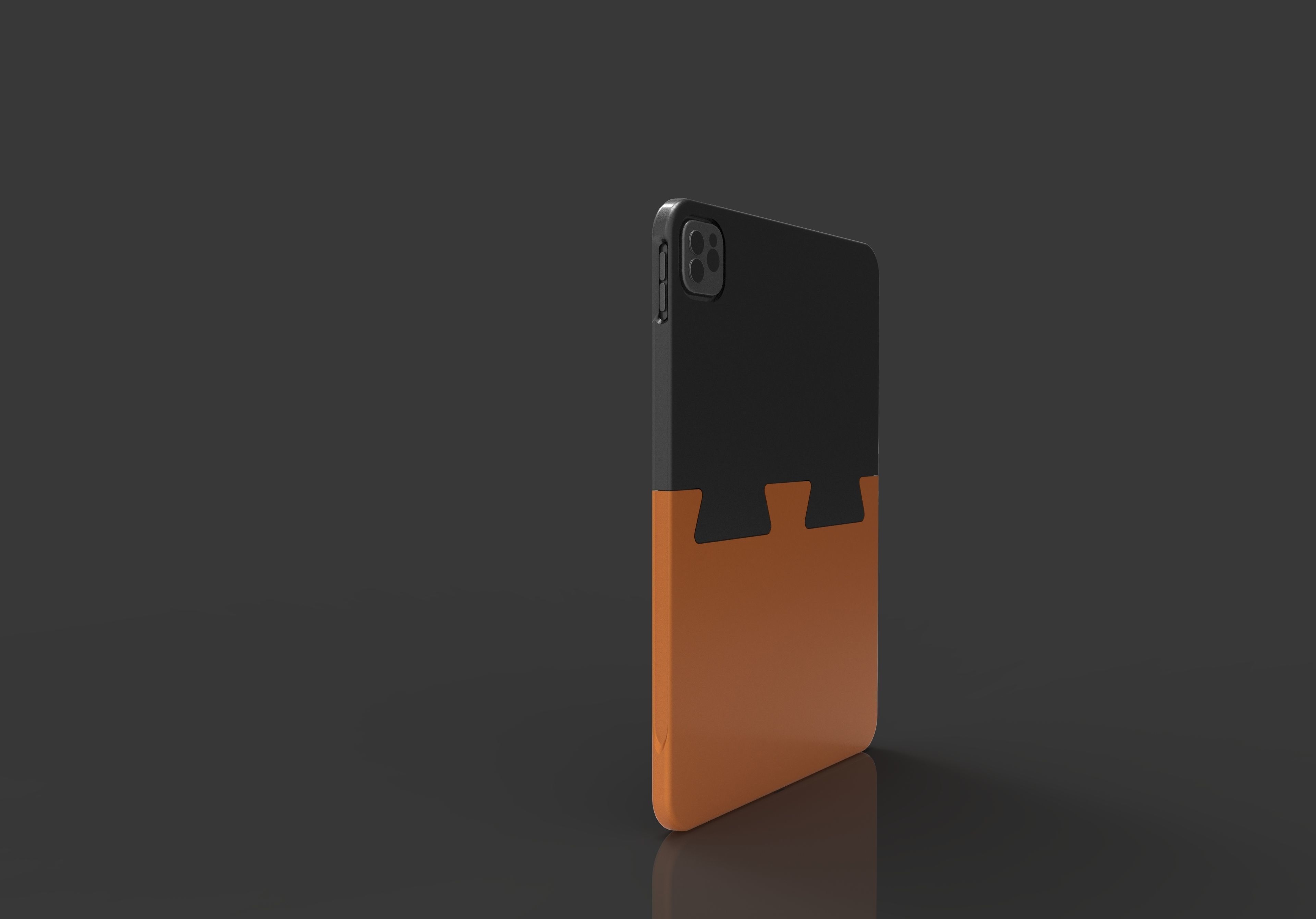 Cover for iPAD 11 pro 2020 divide in two part for 3D print model_3