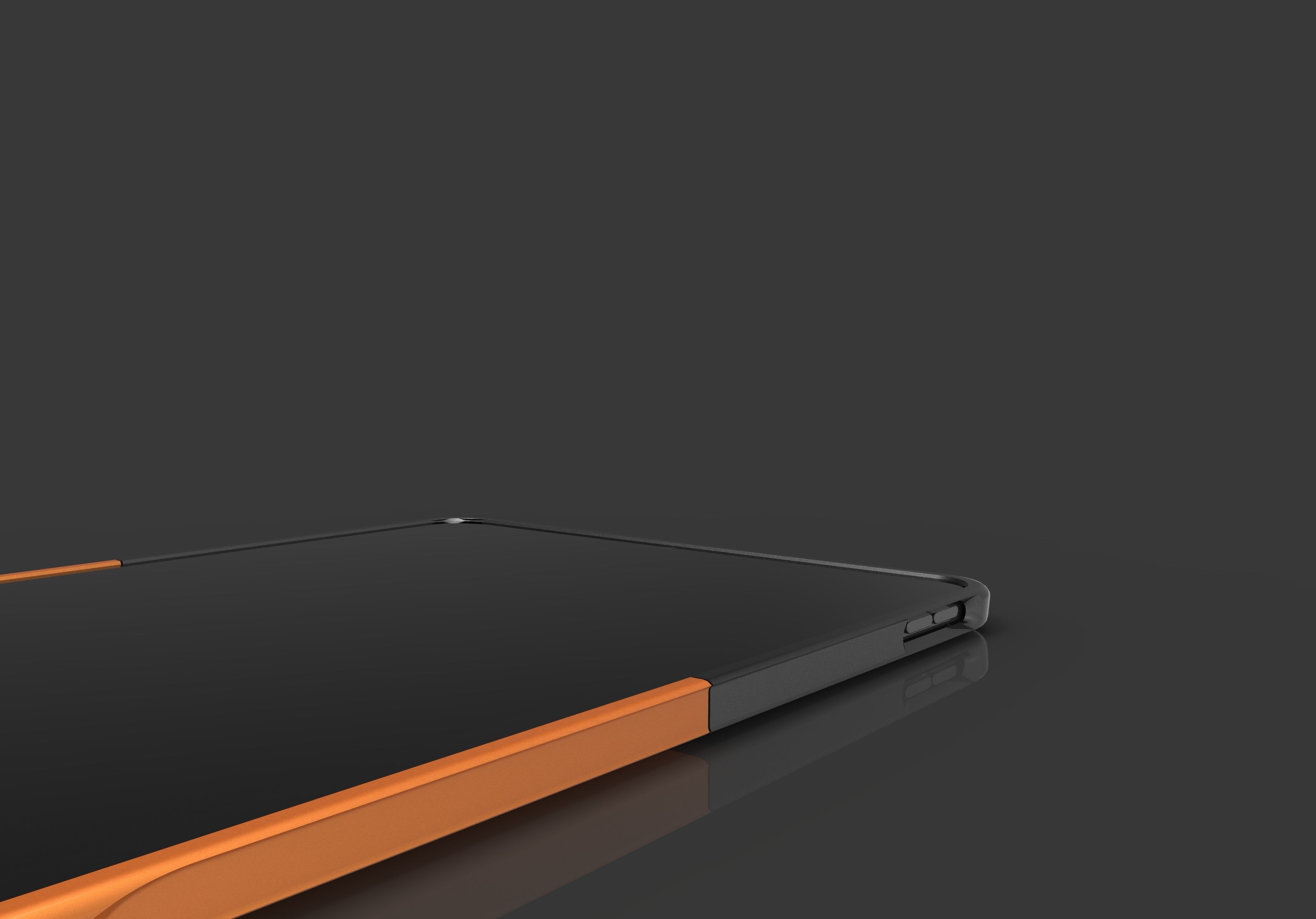 Cover for iPAD 11 pro 2020 divide in two part for 3D print model_7