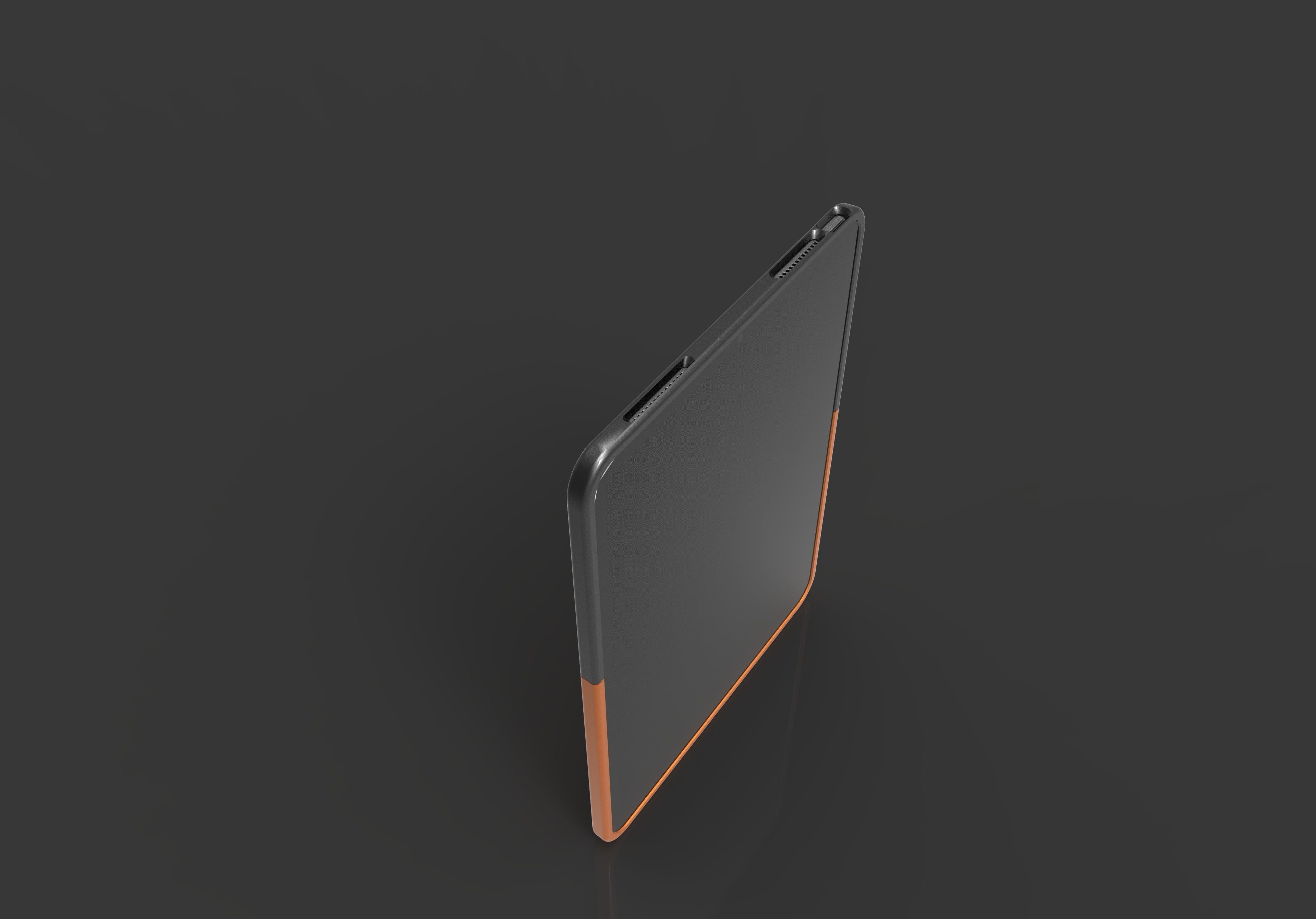 Cover for iPAD 11 pro 2020 divide in two part for 3D print model_6