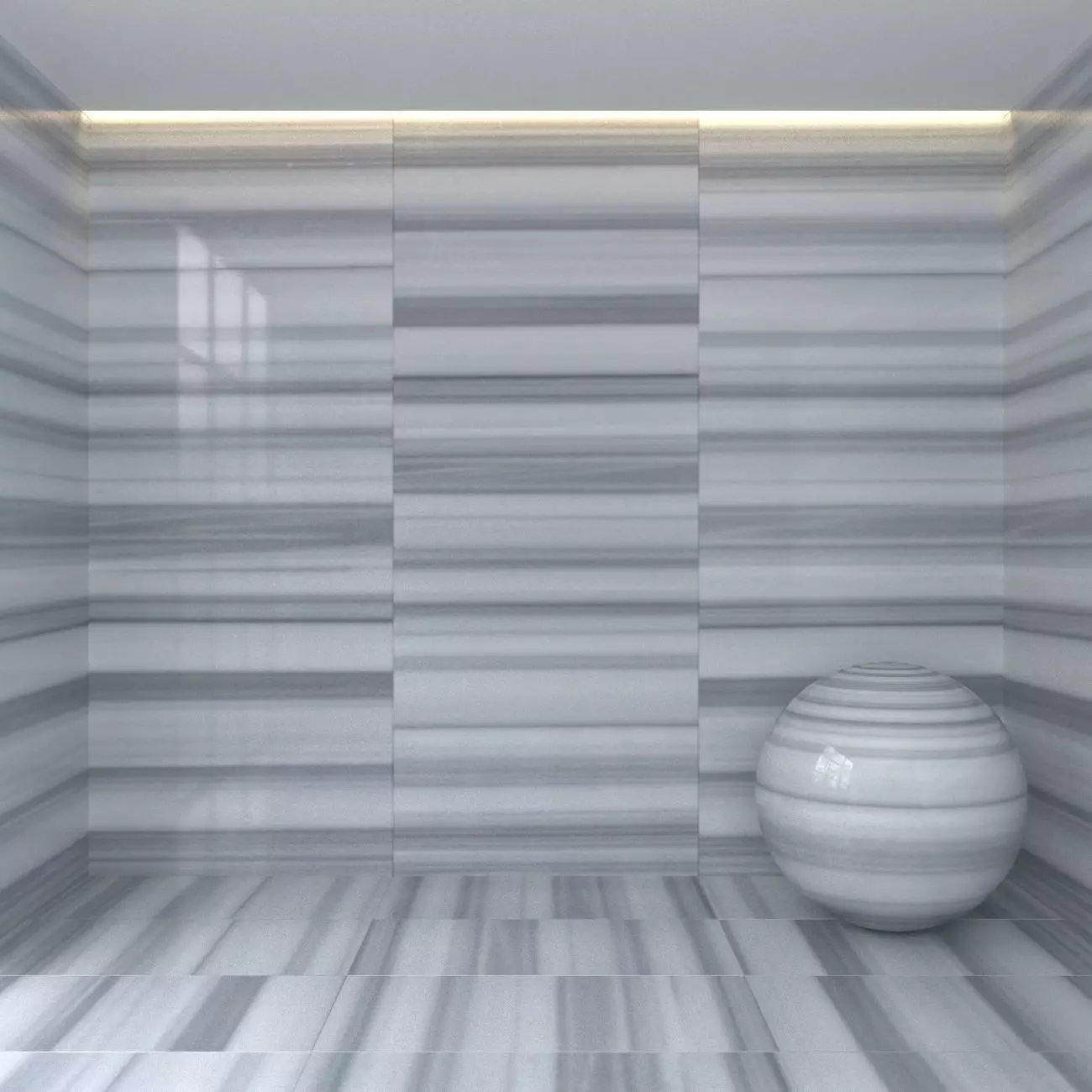 Milky white marble 3D model