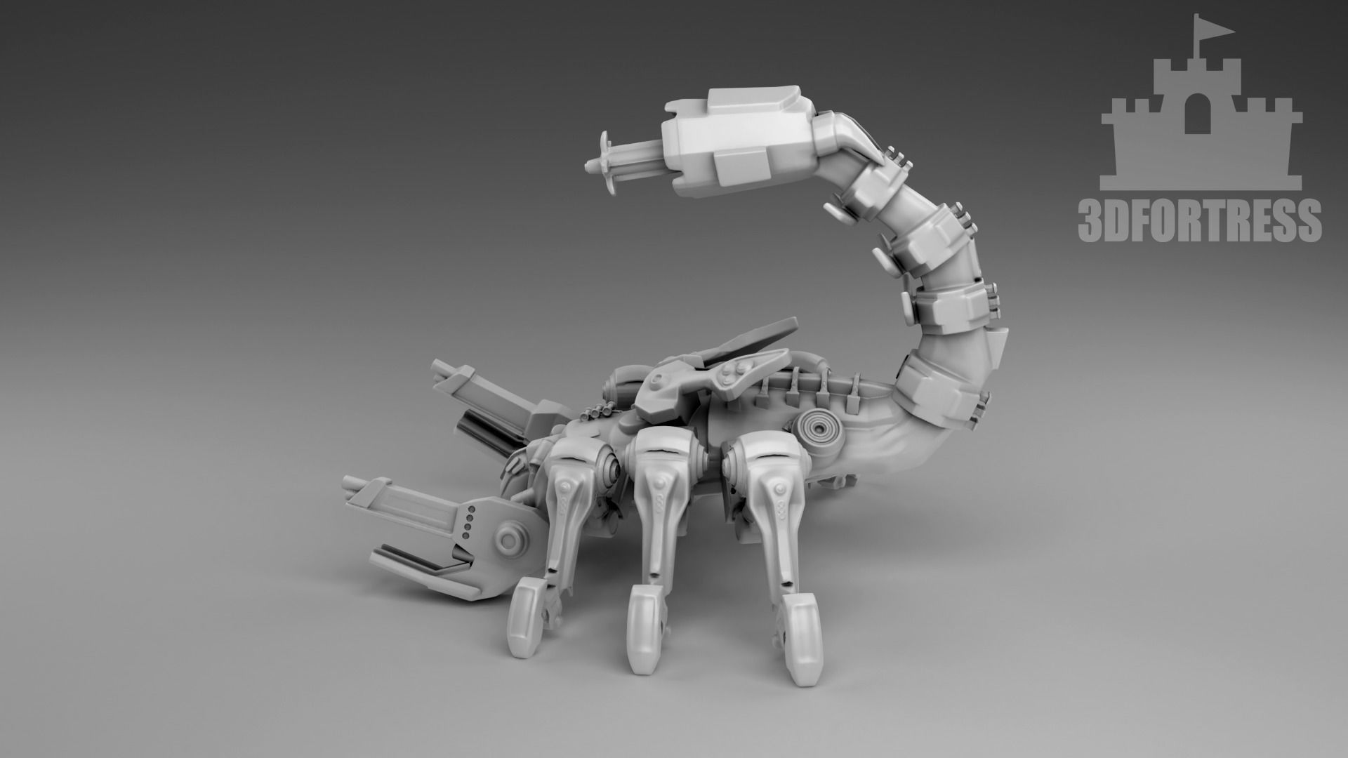 Robot scorpio 3D print model_2