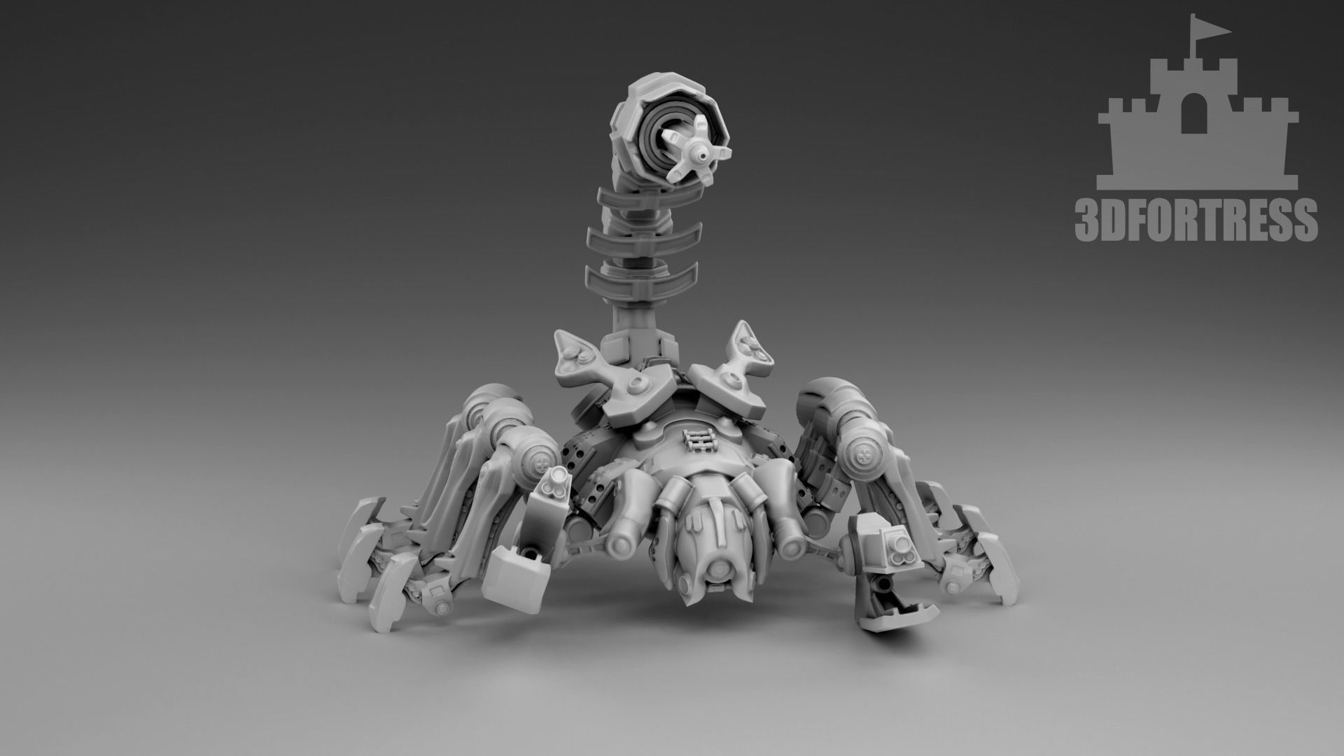 Robot scorpio 3D print model_1