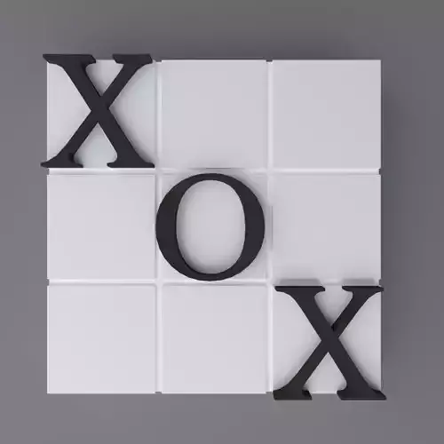 Tic-Tac-Toe x and o 3D print model