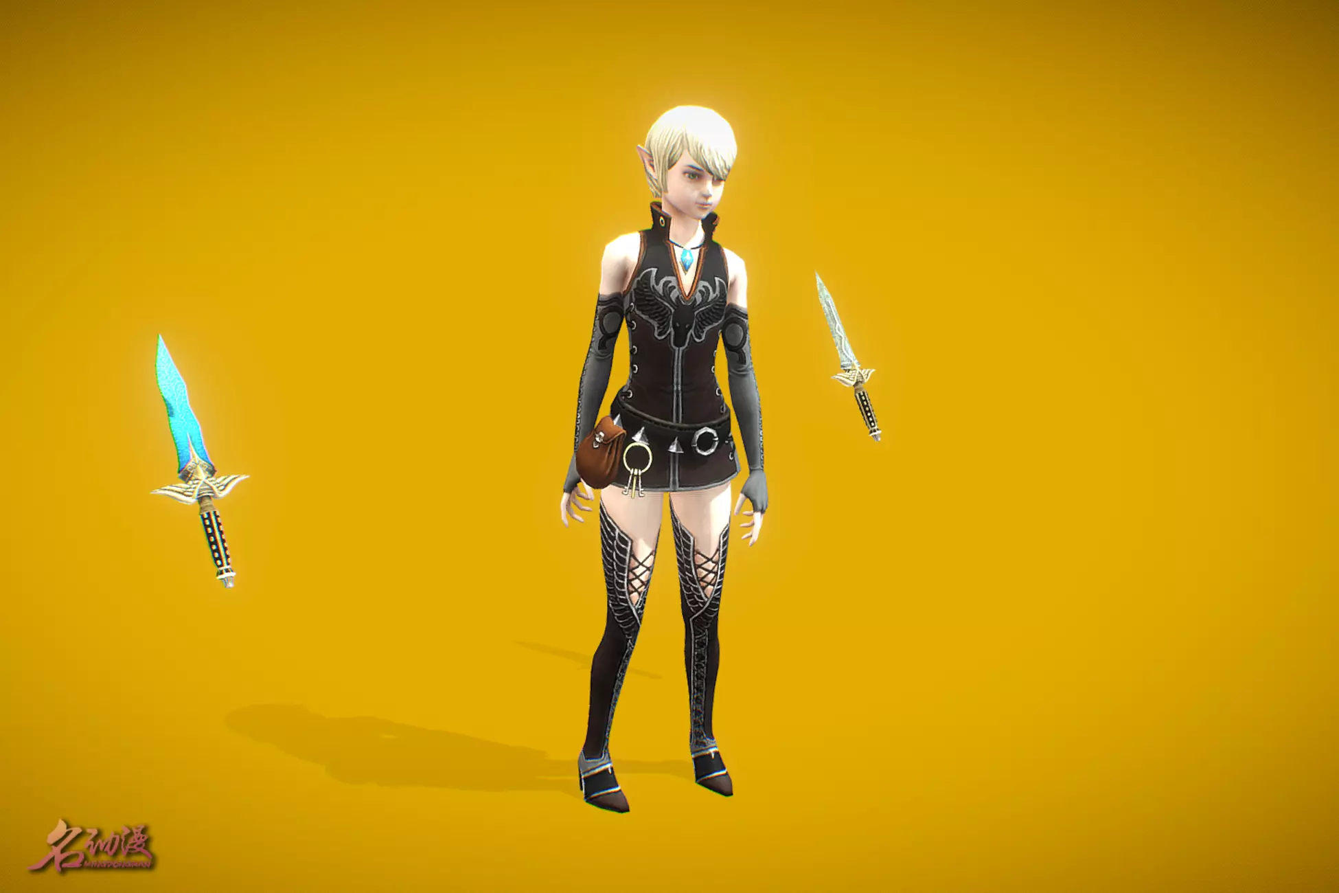 RPG Young Elf Low-poly 3D model