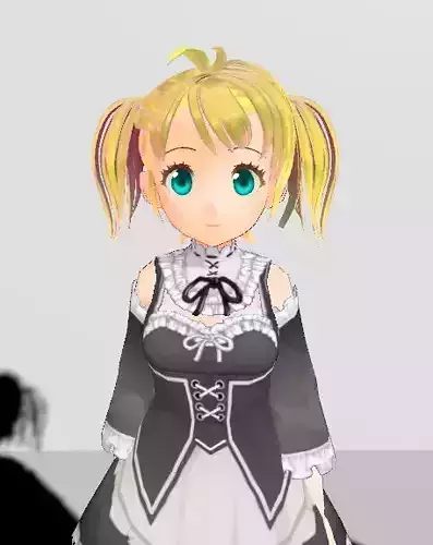 Unity Humanoid Model Cecil008 Low-poly 3D model