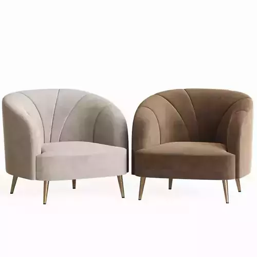 Velor Leone Armchair Laredoute