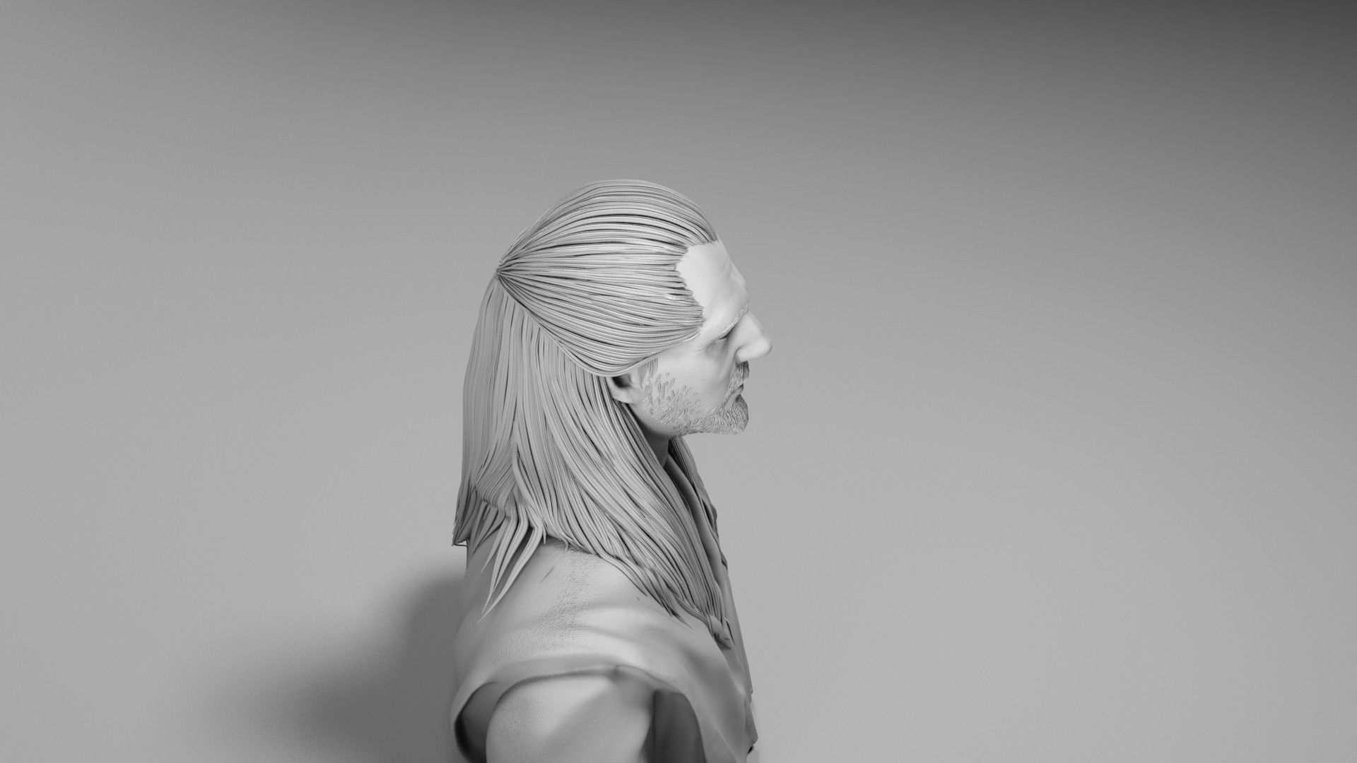 Liam Neeson - Qui Gon Jinn - Star Wars Episode I 3D print model_14