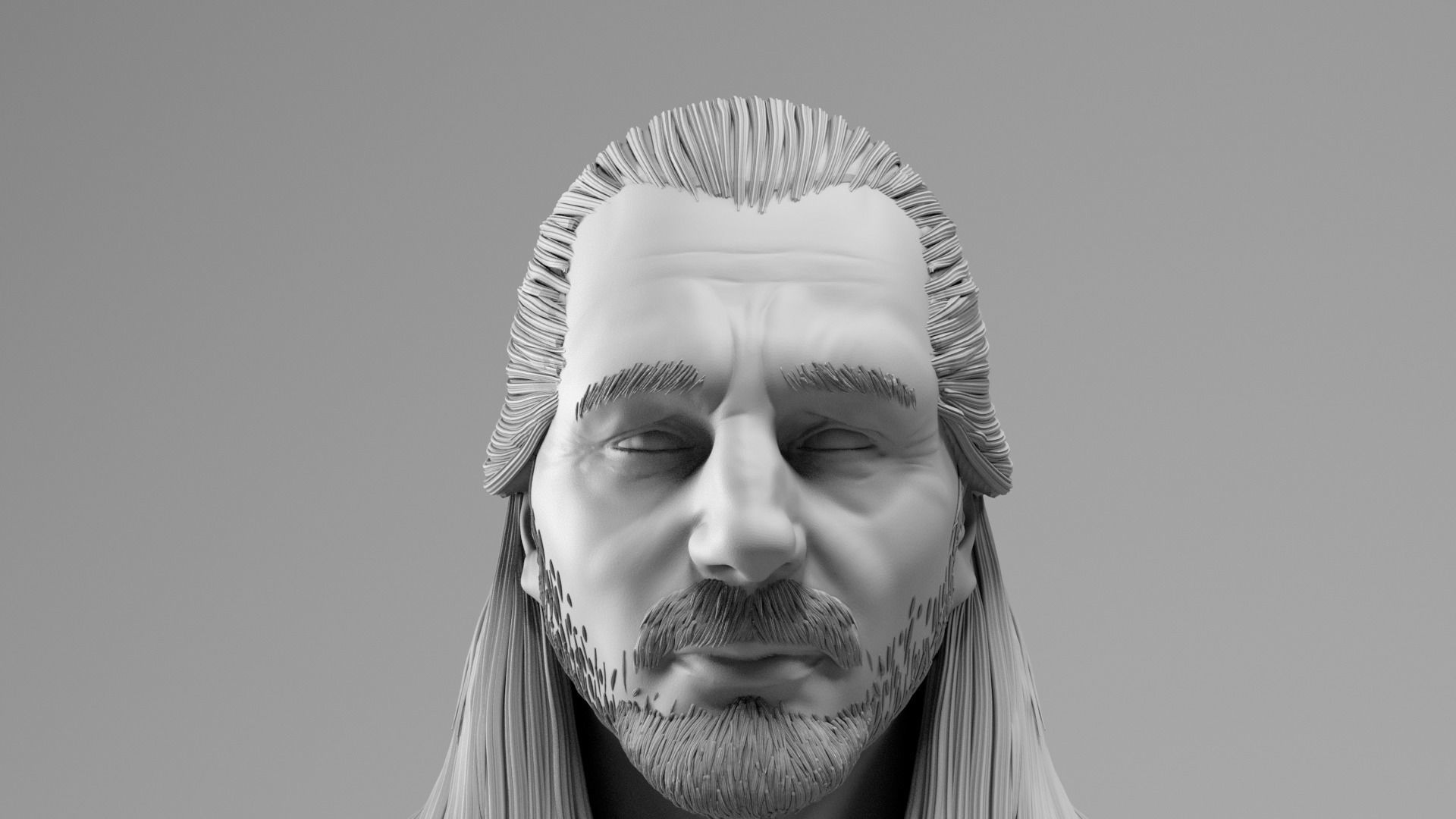 Liam Neeson - Qui Gon Jinn - Star Wars Episode I 3D print model_19