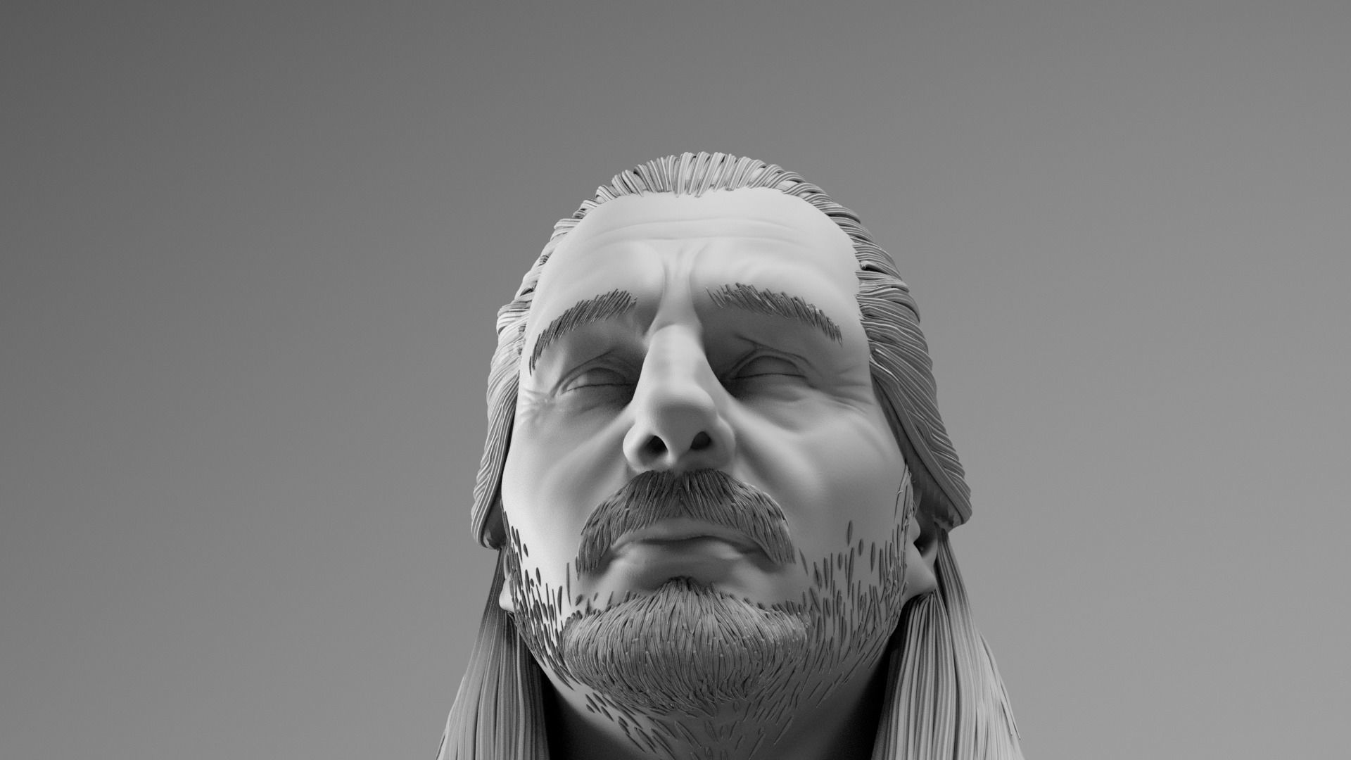 Liam Neeson - Qui Gon Jinn - Star Wars Episode I 3D print model_12