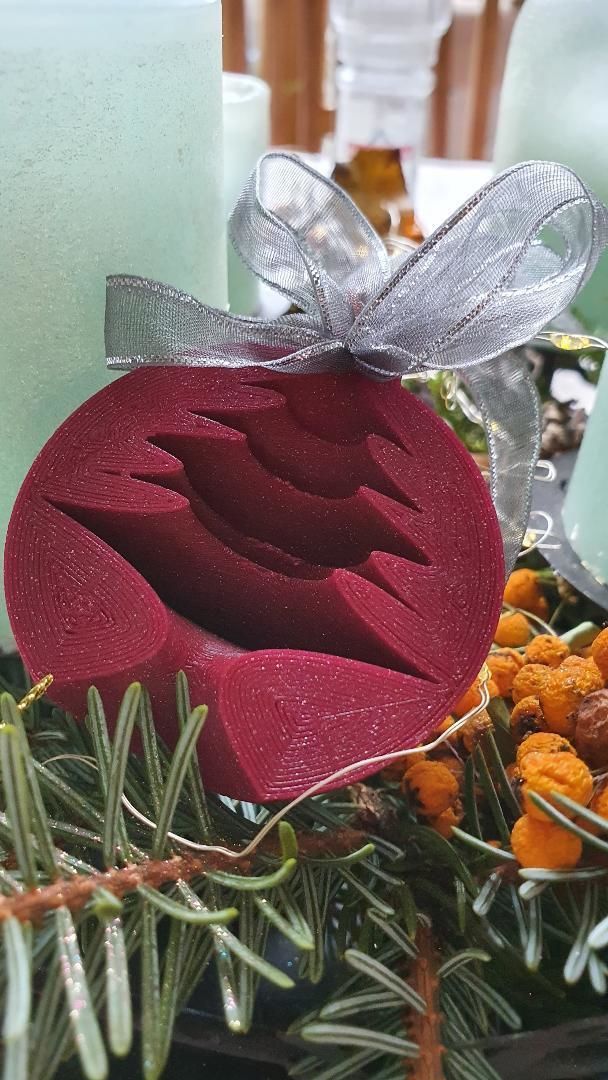 3D Printing Merry Chrismas Ball  3D print model_2