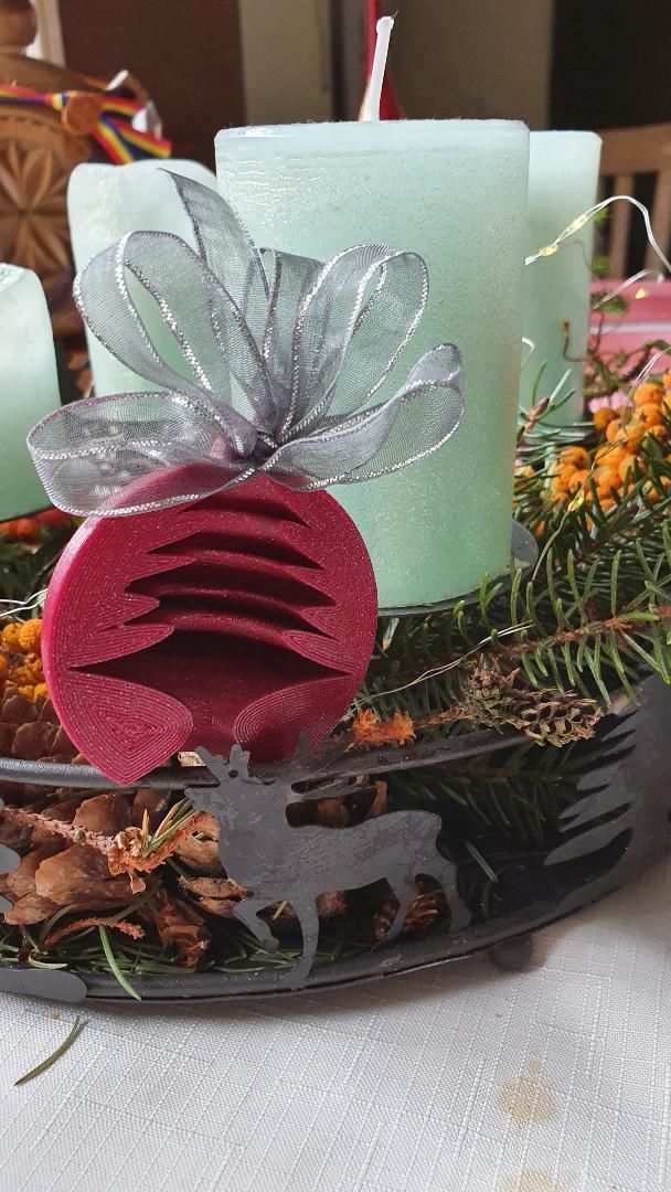 3D Printing Merry Chrismas Ball  3D print model_1