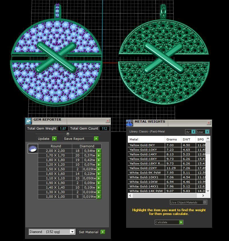 chumet pendant 3D model_6
