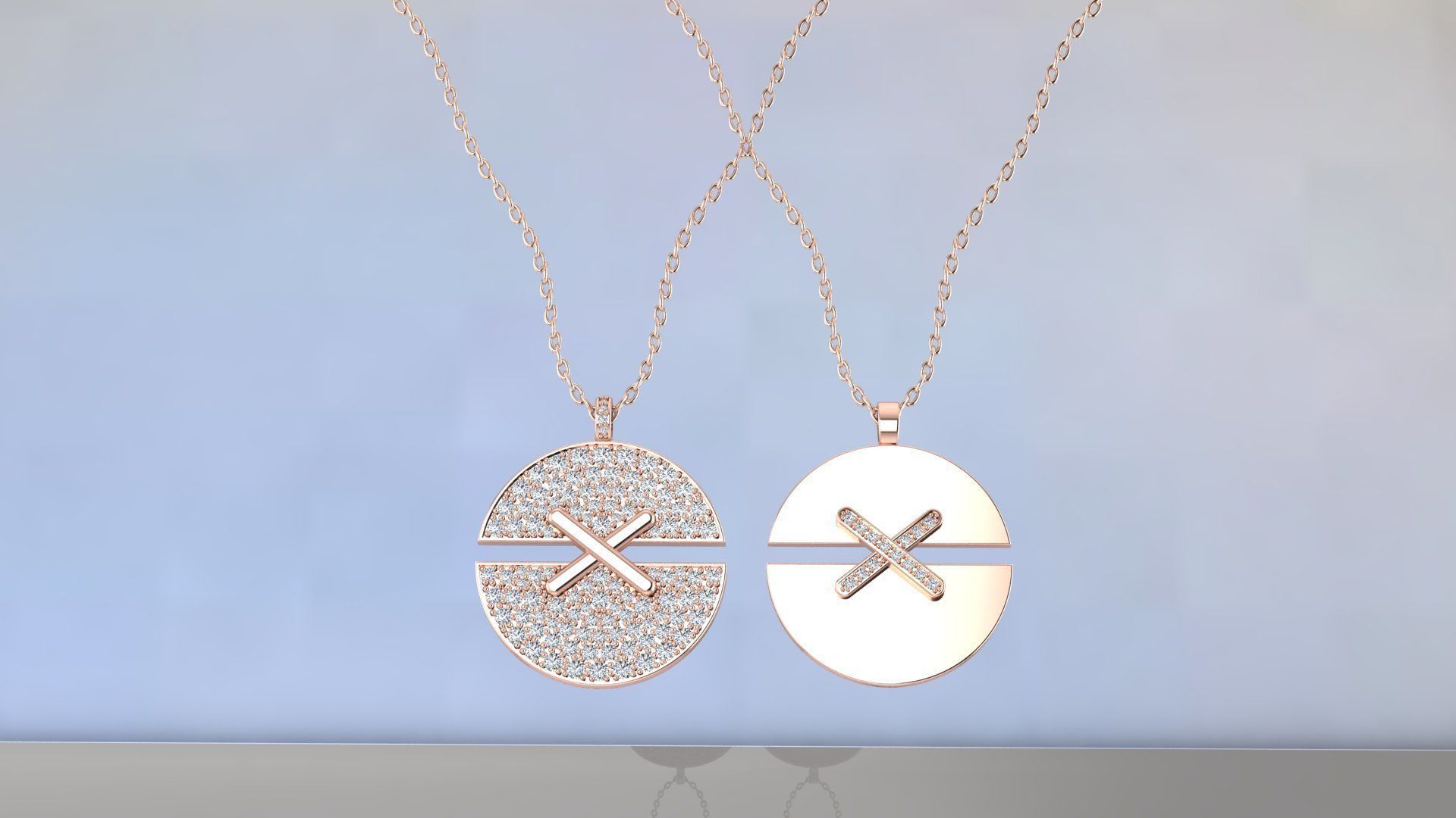 chumet pendant 3D model_3